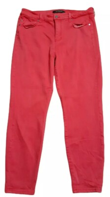Liverpool The Crop Womens  Orange Jeans Size 14/32 b115-image
