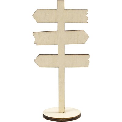 Creativ Company - Houten Bord Pijlen op Voet 12cm NEW-image