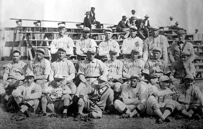 1909 Cleveland Naps Addie Joss Eddie Grant Nap Lajoie Elmer Flick Black And Whit-image