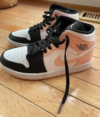 Jordan 1 Mid Arctic Orange Black Toe-image