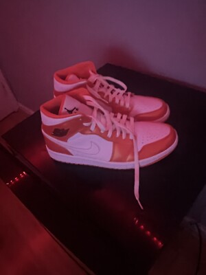 Size 9 - Jordan 1 Mid SE Electro Orange 2021-image