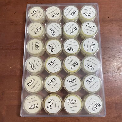 Flaire by Creative Co-Op Variety Scent Sample Wickless Candle Lot of 24 C-image