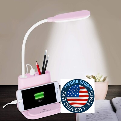 Lampara LED Lamparas De Mesa Para Oficina El Cuarto Luz Escritorio Estudiar NUEV-image