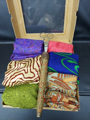CREATIVE CO-OP SARI FABRIC ASSORTMENT KIT GIFT WRAPPING CRAFTING-image