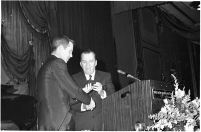 Johnny Carson Ed Sullivan 1960's Awards Event Original 35mm Camera Negative -image