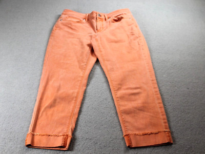 J.Jill Denim Pants Womens 4 Petite Orange 