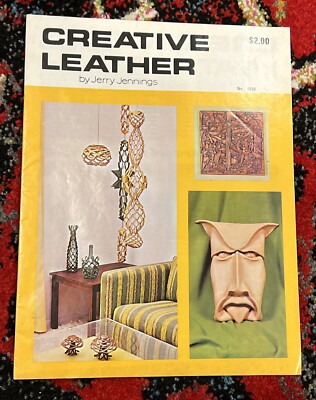 Creative Leather by Jerry Jennings Leather Instructions Tandy 1974 RARE-image