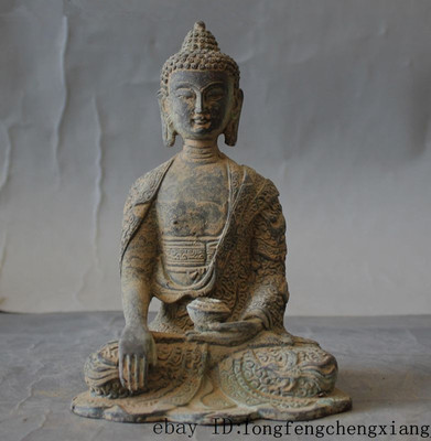 tibet buddhism Joss pure bronze sakyamuni Shakyamuni Amitabha buddha statue-image