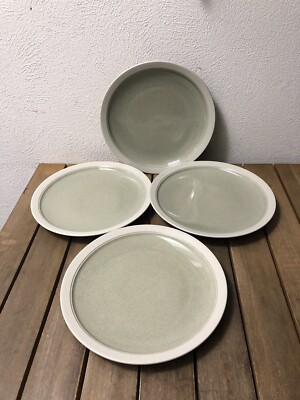 Mikasa Stone Craft CF402 Mesa Verde Green Set Of 4  Diner Plates 11