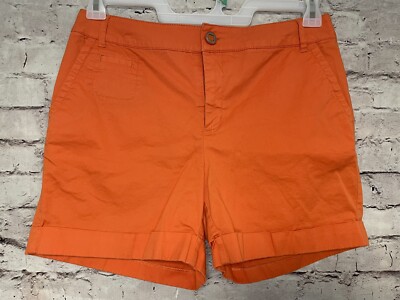 womens Tribal Orange Chino shorts size 8-image