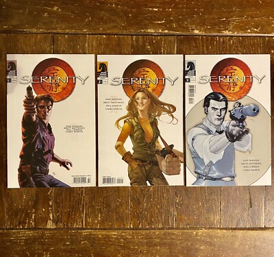 SERENITY #1-3 COMPLETE! | 2005 Dark Horse DEBUT! | Whedon! | MAL NEWSSTAND!-image