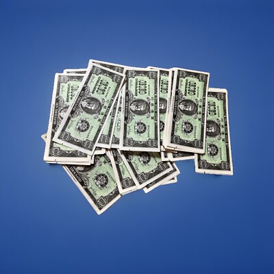 Ancestor Money Joss Paper Hell Bank Notes  Ten Thousand Dollar - Lot-image