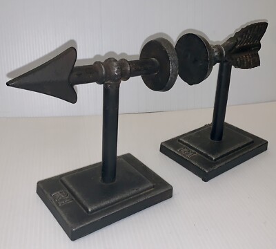 Creative Co-op Book Ends, Cast Iron Arrow-image