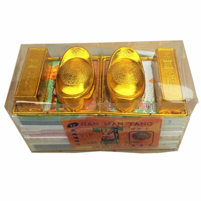 Chinese Heaven Hell Money Joss Paper Ghost Spirit Ancestor Folding Gold Ingot Go-image