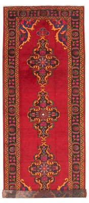Vintage Hand-knotted Runner Rug 3'11