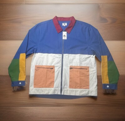 LRG Coat Multicolor Men's 2XL The Creative Clothing Company Zip Pockets Cotton-image
