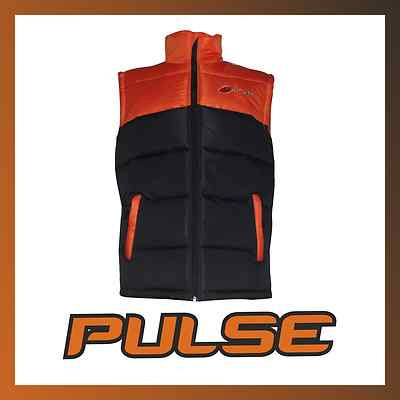PULSE ADULT WINTER WARM BODY WARMER GILET ORANGE & BLACK-image