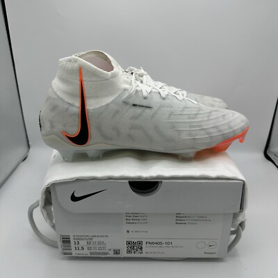 Nike Phantom Luna Elite FG White Total Orange Womens Sz 13 / Men 11.5 FN8405-101-image