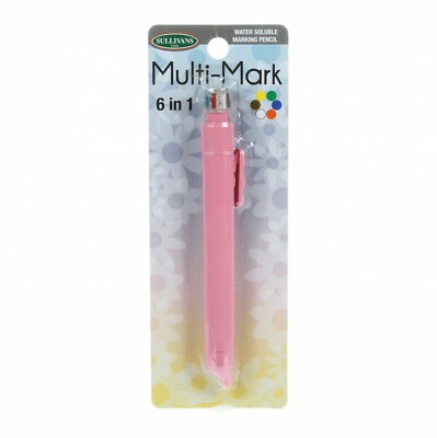 Multi Mark 6 In 1 Water Soluble Marking Pen Pink-image