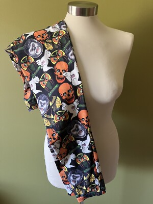 Halloween Vintage Leggings Retro Mid Century Womens XS New  - READ Description-image