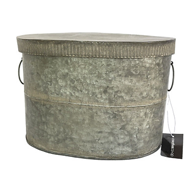 Storage Box Medium Creative Co Op Decorative Metalized Box With Lid-image