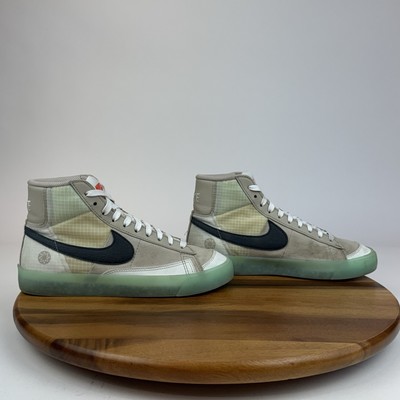 Big Kids Boys Nike Blazer Mid '77 GS Move To Zero Glacier Ice Sneakers Size 6 Y-image