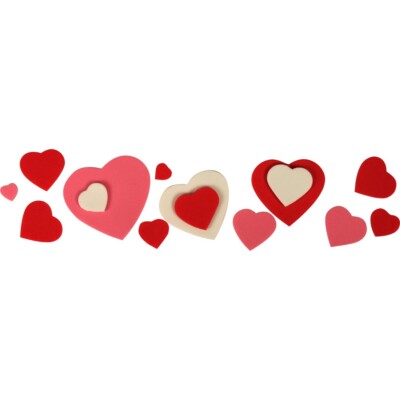 Creativity Street Peel & Stick WonderFoam Heart Shapes-image