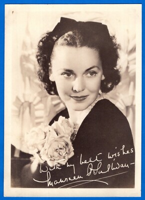 1930's MAUREEN O'SULLIVAN Actress Original Vintage Studio Fan Photo 5x7-image