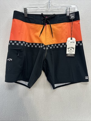 Billabong Eco Fifty50 Boardshorts Airlite Neon Orange Men’s 29 Mid Length NWT-image