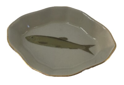 Fish Trinket Dish Creative Co- Op Approximately-1”H x 3.75”L x 2.75W-image