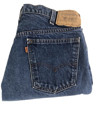 Vintage Orange Tab Levi's Jeans Size 36 X 31 Classic Fit Straight Leg Made USA-image