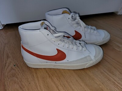 Nike Men's Blazer Mid '77 Vintage White Mantra Orange BQ6806-110 Size 8.5-image