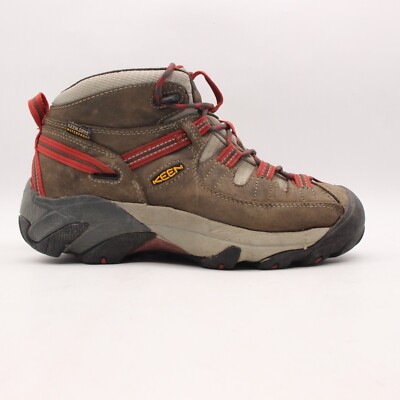 KEEN Targhee II Mid Hiking Women's 7.5 Waterproof Boots 1012248 Brown Orange-image