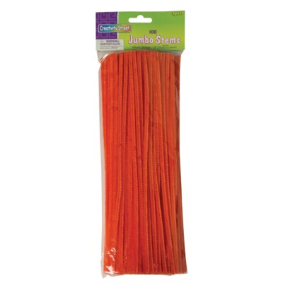 Creativity Street Jumbo Stems 100-Count Package Orange-image