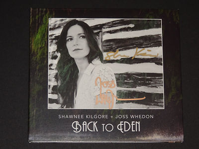 JOSS WHEDON & SHAWNEE KILGORE SIGNED AUTOGRAPHED BACK TO EDEN CD EXACT PROOF-image