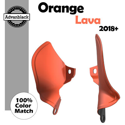 For M8 Harley Lower Rider Street Bob ORANGE LAVA Plastic Mid Frame Air Deflector-image