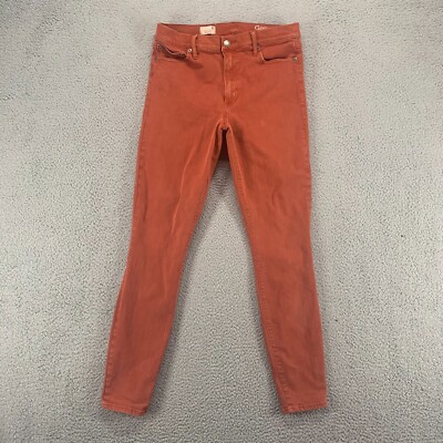 Gap Jeans Womens 30 Orange Resolution True Skinny Mid Rise Stretch Ladies 30x29-image