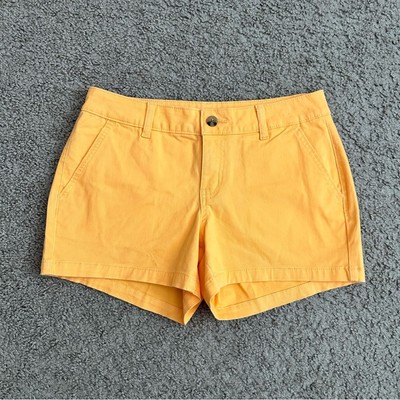 a.n.a Mid-Rise Shortie Chino Orange Short Womens 4-image