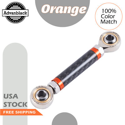 Carbon Fiber Orange Axion Adjustable Mid-Control Shift Linkage Fits Harley-image