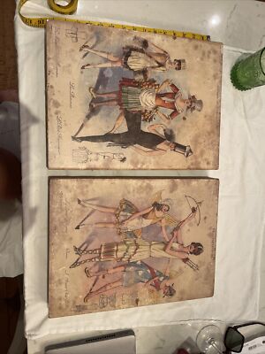 2 Piece Creative Co-Op 15.5” X 11 3/4” Wood Framed Wall Decor French Cupid-image