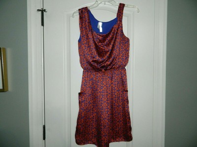 Women's Orange & Blue (Auburn or Gators Colors) Dress Size Small-image
