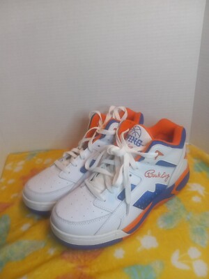 Patrick Ewing Wrap Mid Basketball Shoes Size 10 White Blue Orange Purple -image