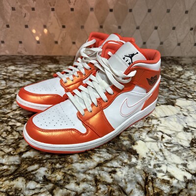 Size 10.5 - Air Jordan 1 SE Mid Electro Orange-image