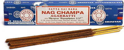 3 Packs Origional  Sai Baba Nag Champa Incense Sticks Joss Insence - Insense 15G-image