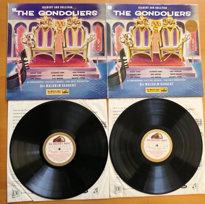 ASD 265-6 ED1 Gilbert & Sullivan Gondoliers Sargent NEAR MINT 2LP HMV 1st W/G-image