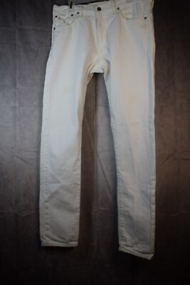 Polo Ralph Lauren Sullivan Slim Jeans White Men’s 34X34 Cotton Stretch-image