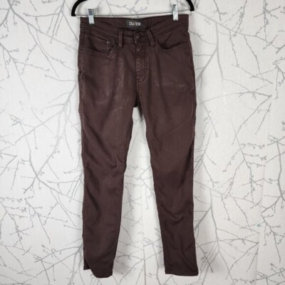 DU/ER Orange Brown Sateen Stretch Mid Rise N2X Slim Fit Pants | Men's 30-image
