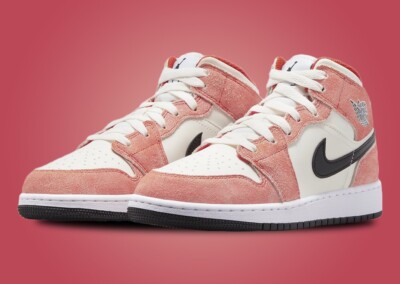 Air Jordan Retro 1 Mid SE 'Orange Suede PS (Size 1y)-image