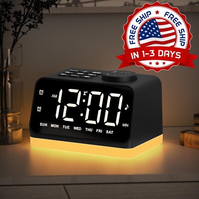 Reloj Despertador Con Proyección Indicador De Voz Y Pantalla Digital LED De Mesa-image