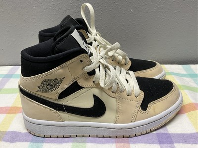 Wmns Nike Air Jordan 1 Mid Barely Orange Women's Shoes - BQ6472 800- SIZE 6.5-image